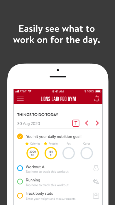 Lions Lair Pro Gym Screenshot