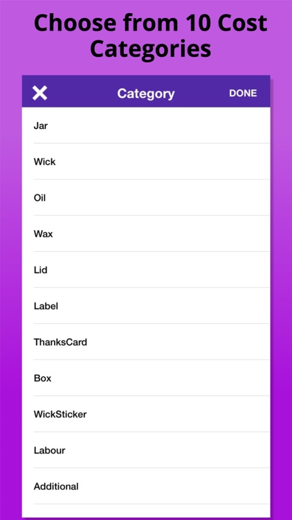 Candle Calculator: Cost,Weight screenshot-3