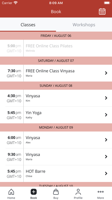 Shala Hot Yoga & Pilates Screenshot