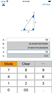 triangle calc a iphone screenshot 2