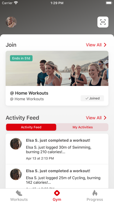 ELEMENTS Fitness&Wellness App Screenshot