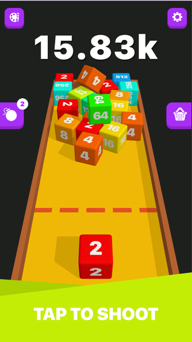 Screenshot #3 pour Cube Merge 2048 Challenge