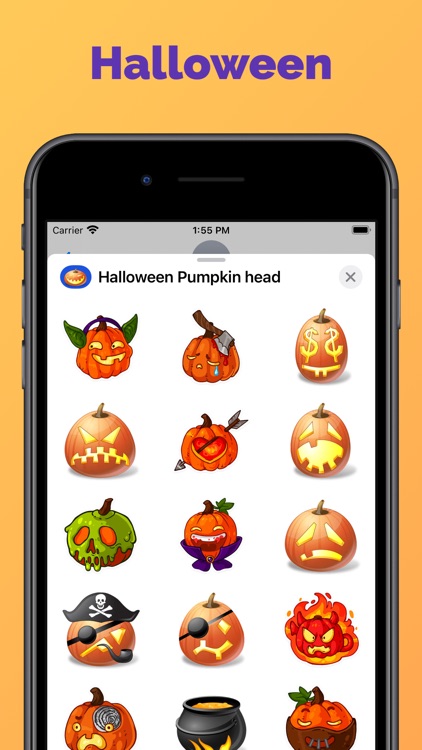 Halloween - Pumpkin emoji pack