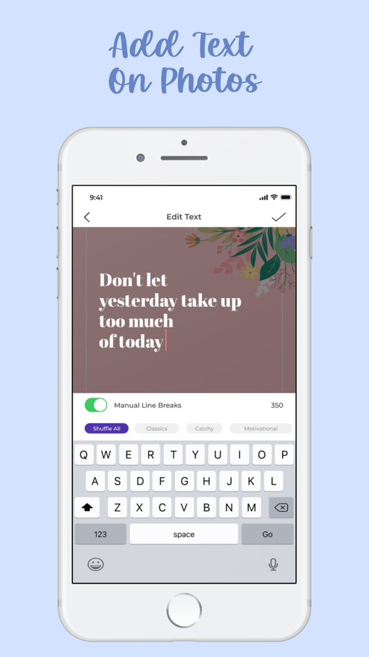#7. Text on Art: Add Text on Photo (iOS) Podle: Pasha Apps
