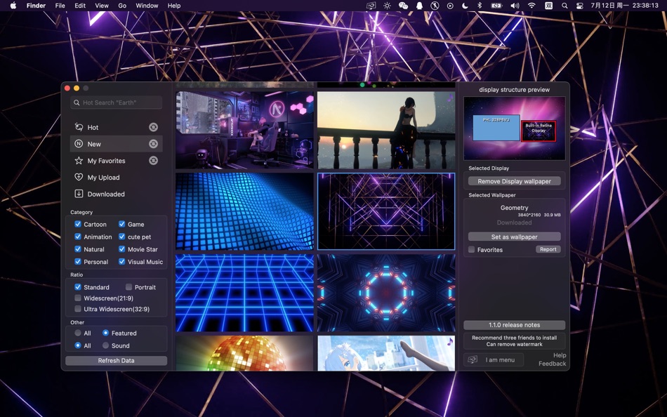 #2. iWallpaper - Live Wallpaper (macOS) By: 晓栋 周