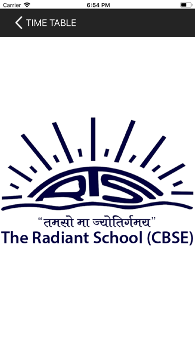 The Radiant School App Screenshot
