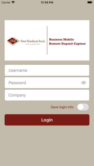 First Northern Bank mRDC Screenshot