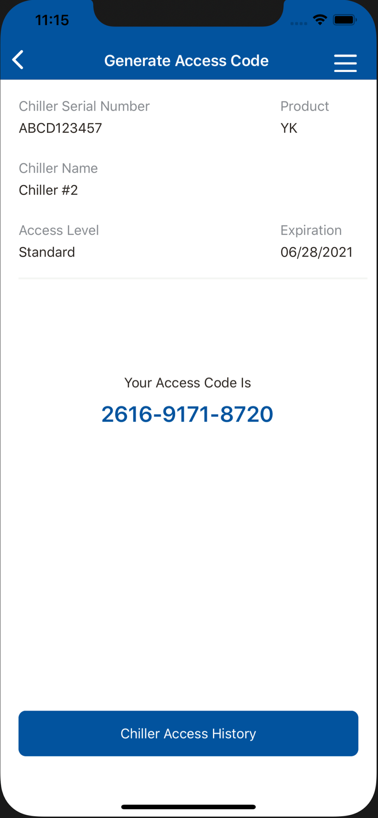 YORK Chiller Access Manager
