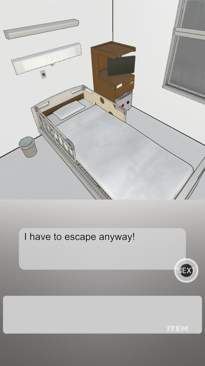Escape anyway -Hospital room- official gameplay screenshot 1