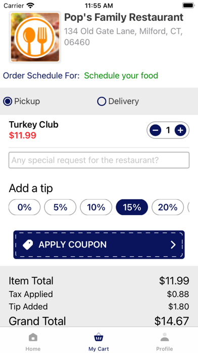 Pop's - Family Restaurant Screenshot