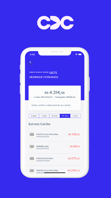 CDC Card Screenshot