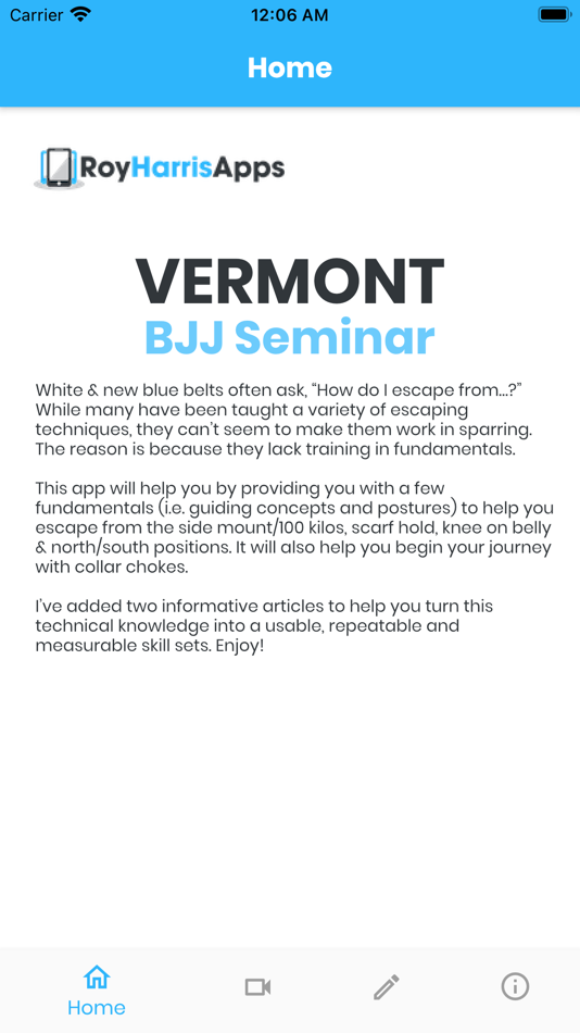 Vermont BJJ Seminar - 1.1 - (iOS)