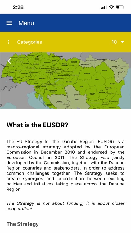 EUSDR - Danube Region Strategy