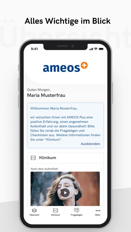 AMEOS Plus – Patientenportal