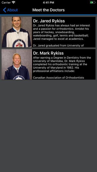 Rykiss Orthodontics Screenshot