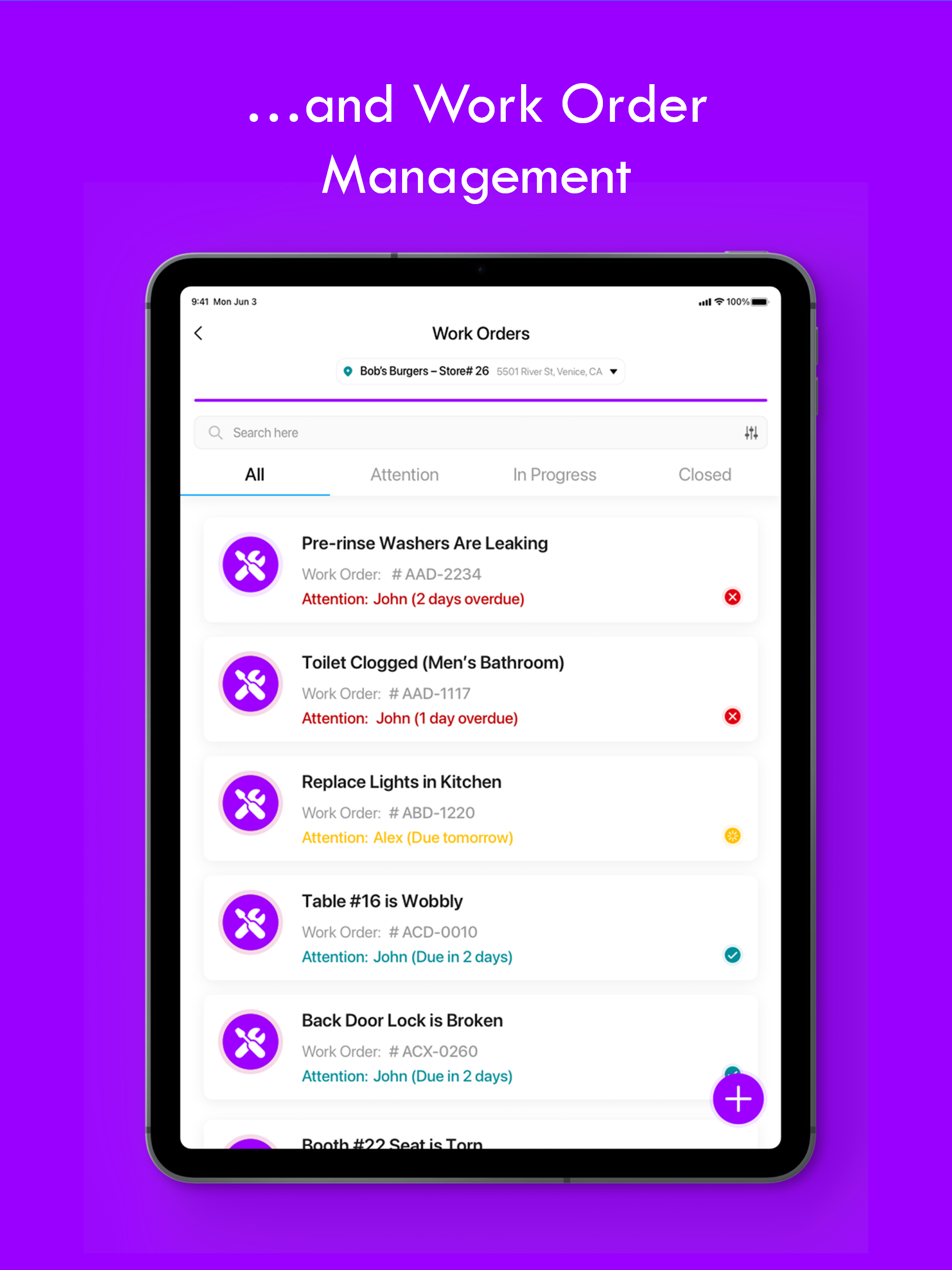 MaintainIQ for iPad