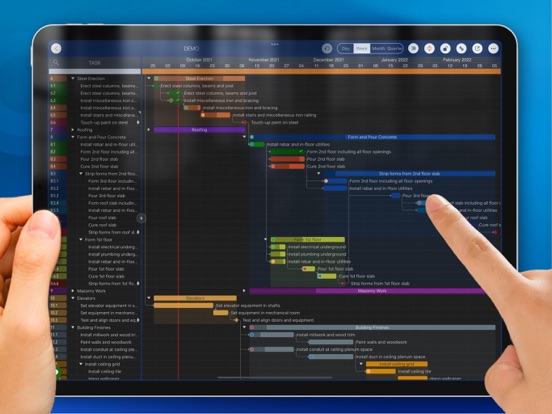 Screenshot #1 for QuickPlan, Project Gantt Chart