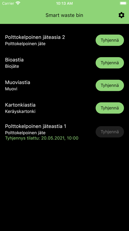 #3. Smart waste bin (iOS) 由: Macon Oy