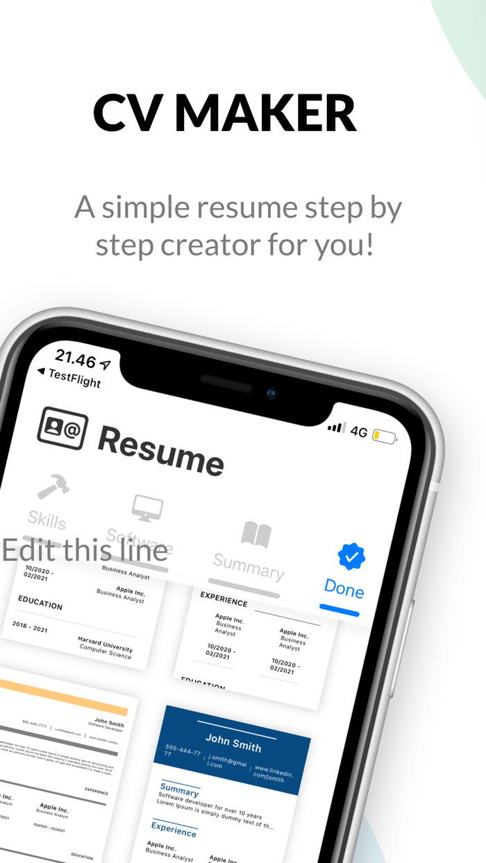 Resume maker for Indeed