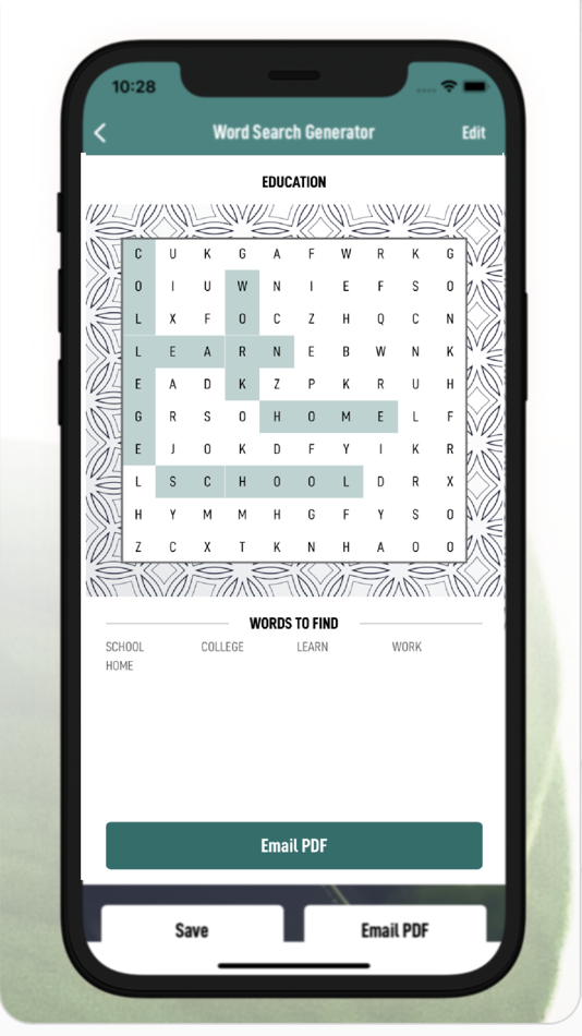 #4. Word Search Puzzle Generator (iOS) 由: Roxana Scurtu
