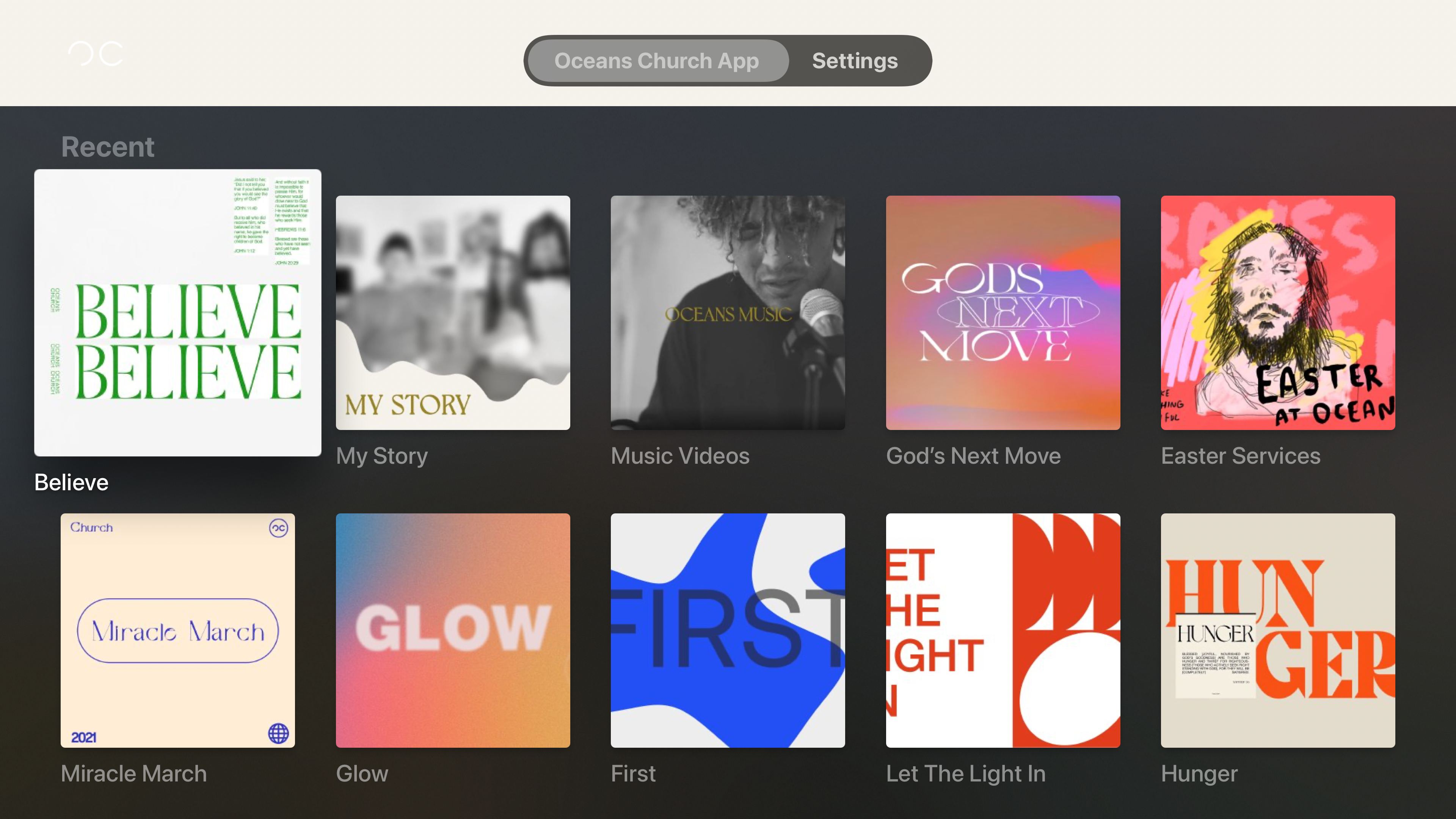 Oceans Church App