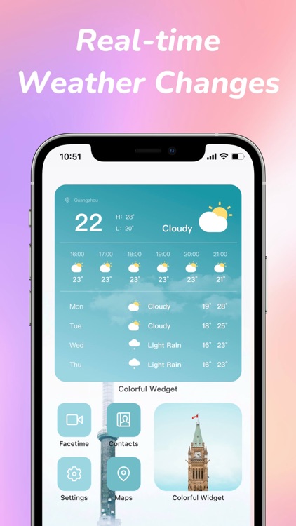 Colorful Widget: screen theme