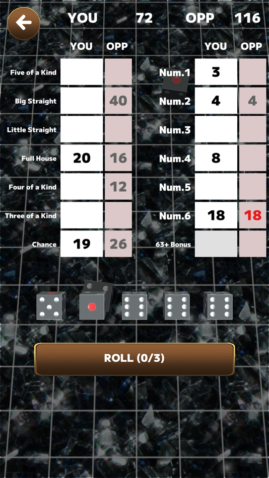 #4. Yatzy Exciting Dice Game (iOS) 由: Tadayoshi Yasuda