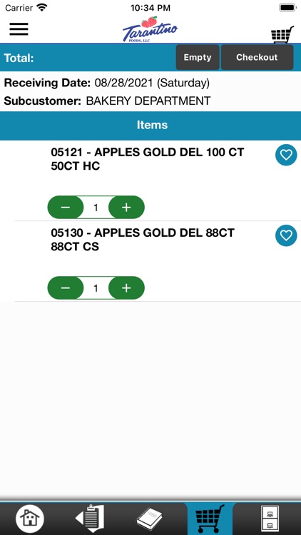 Tarantino Foods Checkout App screenshot-3