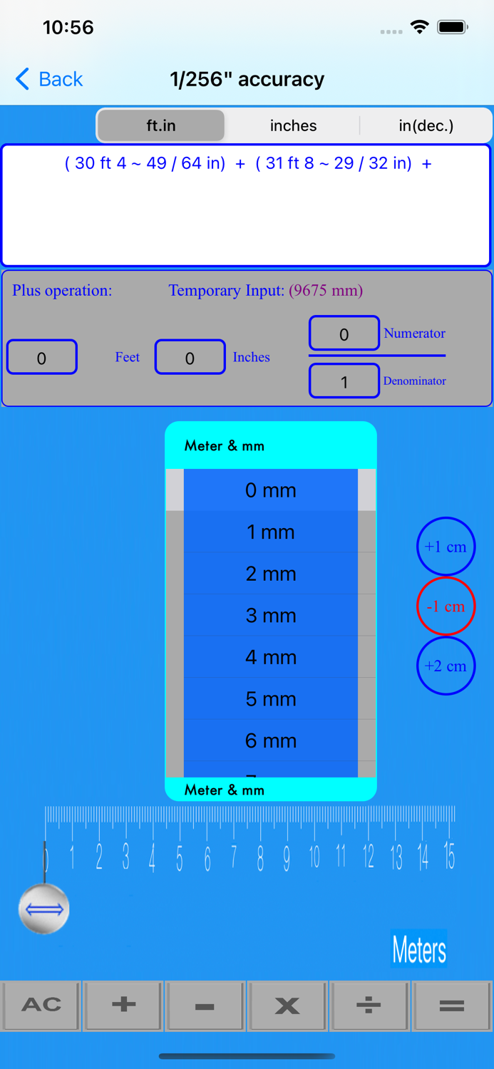 Tape Measure Metric Calculator