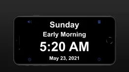 showtime simple clock display iphone screenshot 2