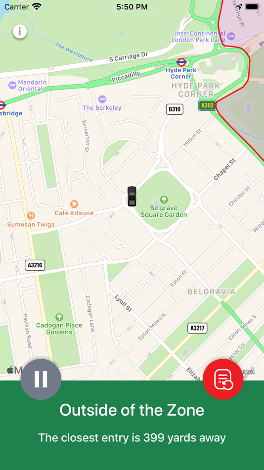 #2. Congestion Zone App (iOS) 由: London App Works