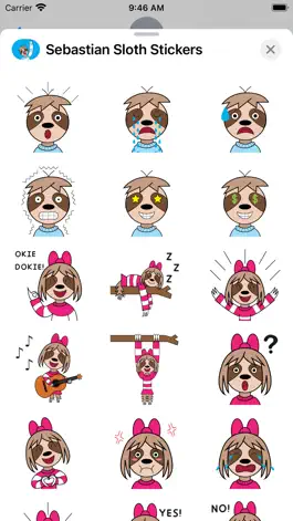 Game screenshot Sebastian Sloth Stickers hack