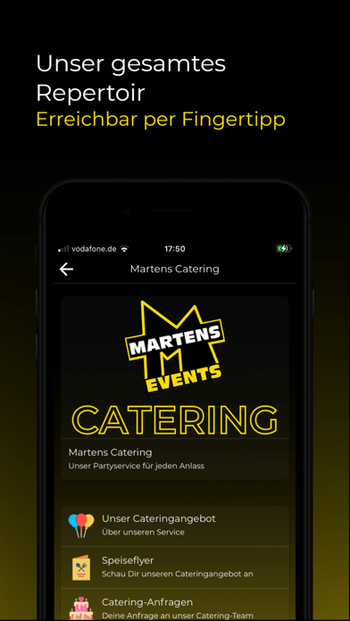 Martens Events Screenshot