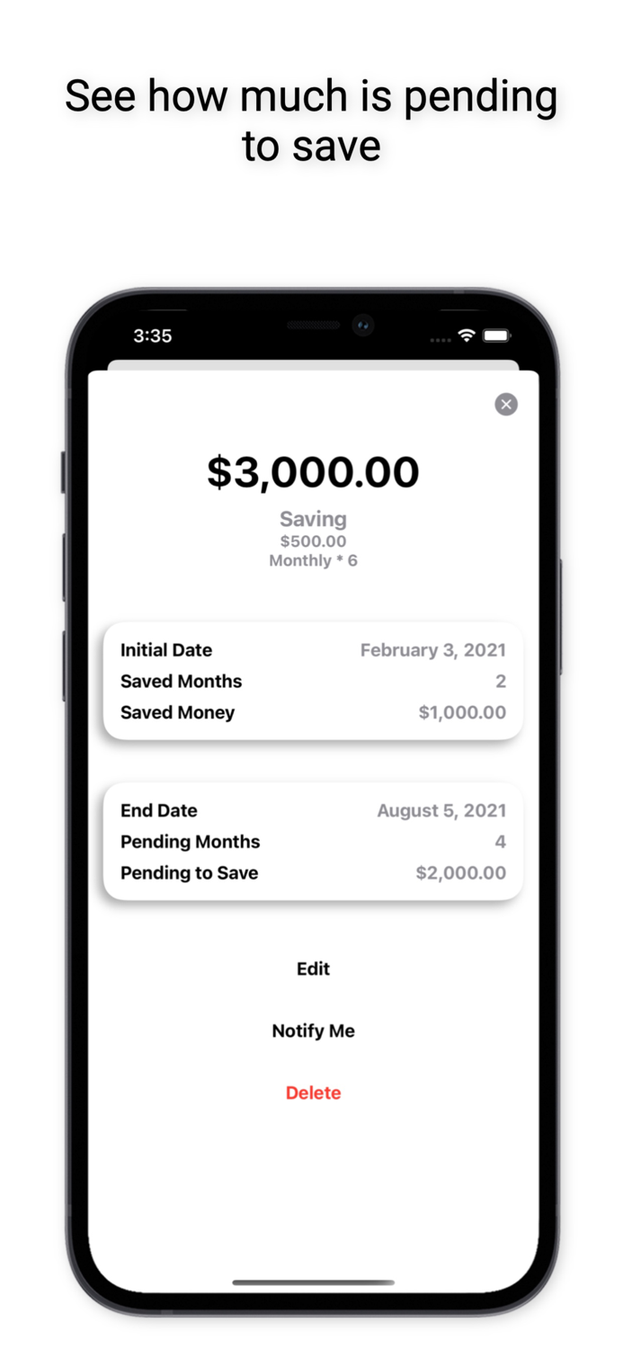 Goals Save Your Money