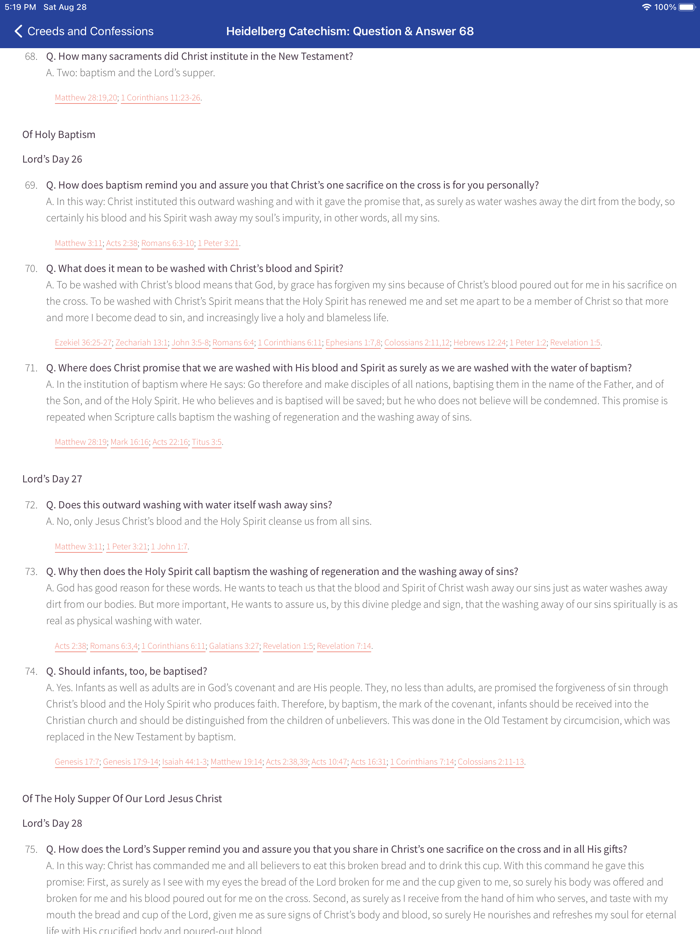 Creeds and Confessions