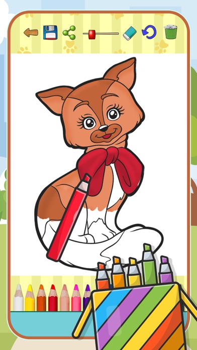 Coloring cats and kittens Screenshot