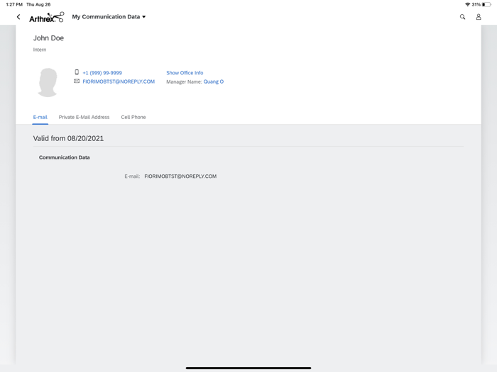 Arthrex Fiori Client