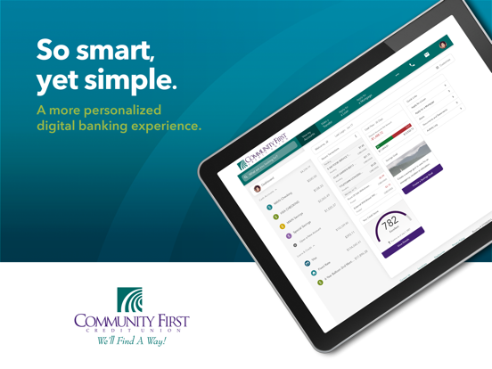 Community First CU iPad screenshot 1 - Finance app