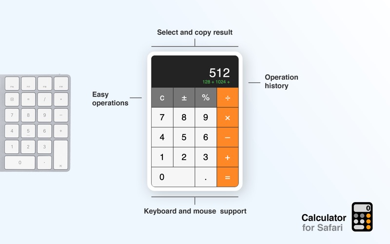 Screenshot #2 pour Calculatrice pour Safari