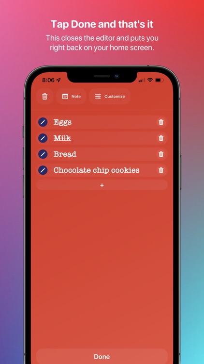 Sticky Widgets