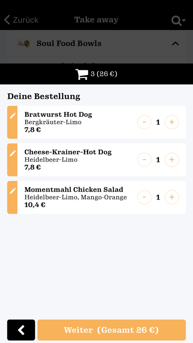 Momentmahl Screenshot