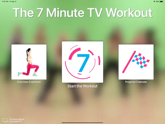 App screenshot for 7 Minute TV Workout