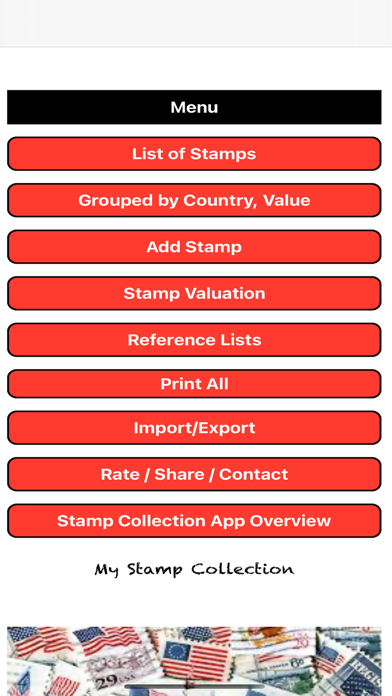 My Valuable Stamp Collection Screenshot