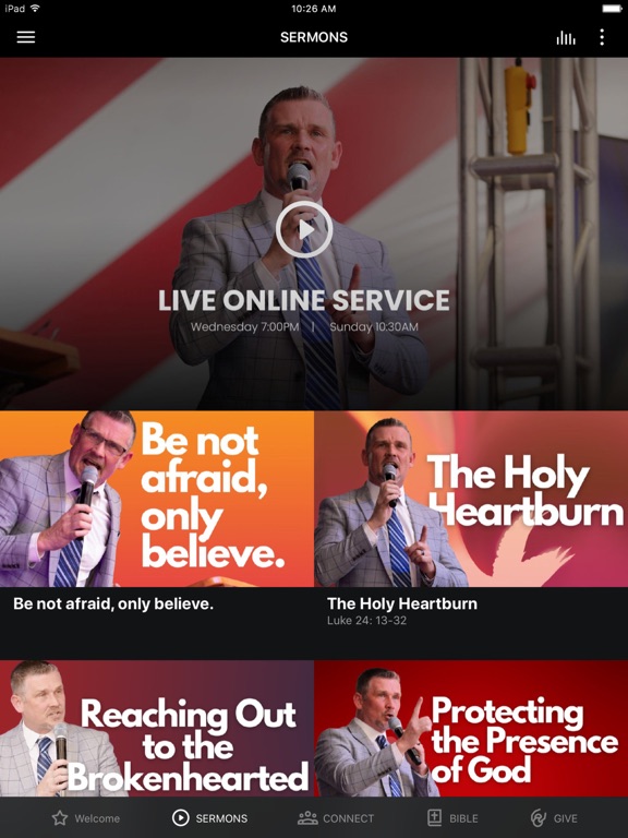Global Vision Bible Church iPad screenshot 2 - Education app