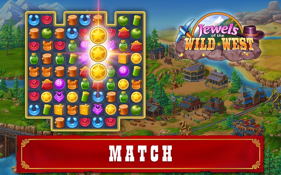 #1. Jewels of the Wild West・Puzzle (macOS) di: G5 Entertainment AB