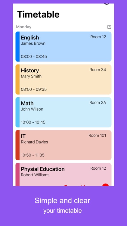 Timetable school screenshot-3