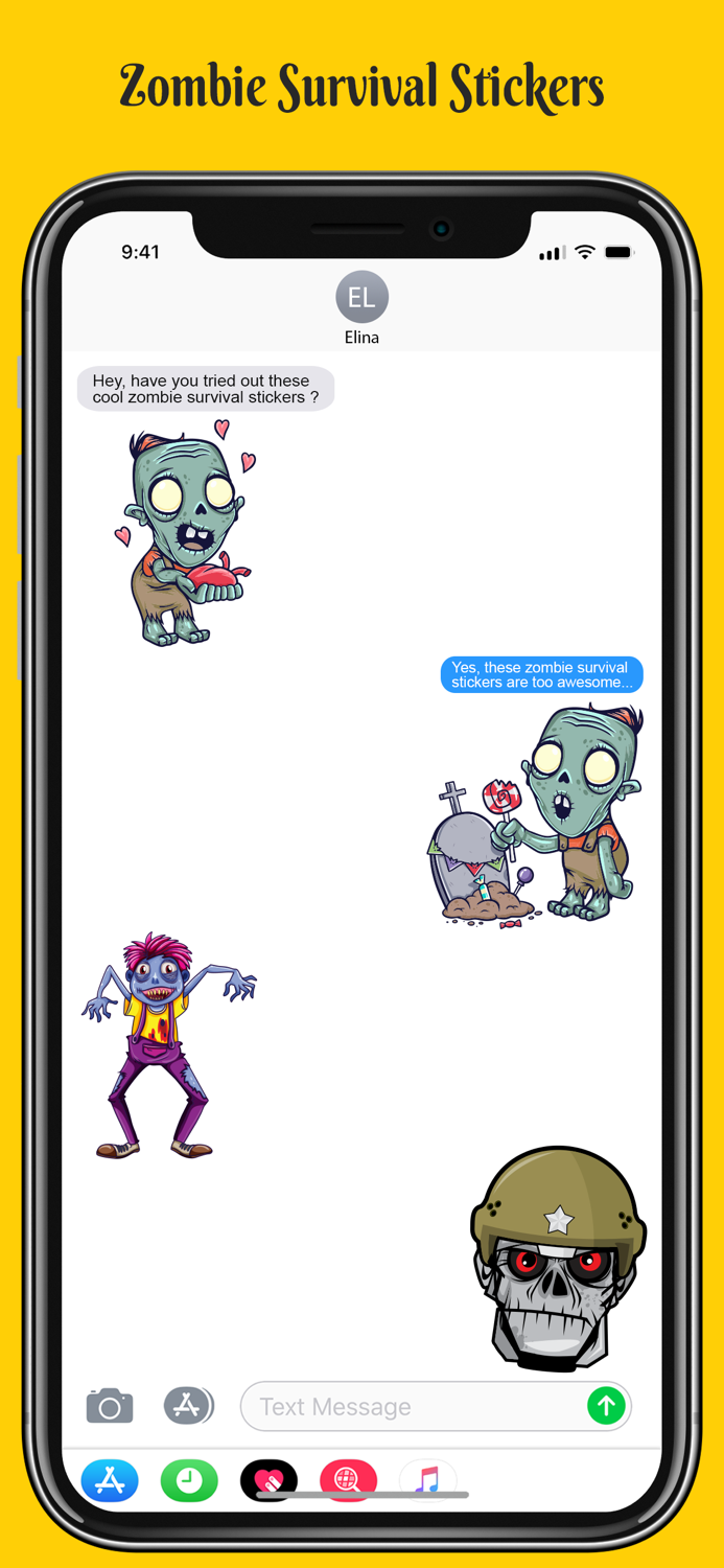 Zombie Survival Stickers