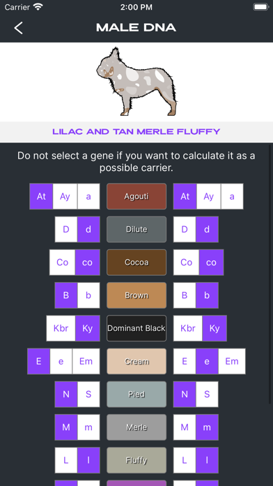 Coat Color Screenshot