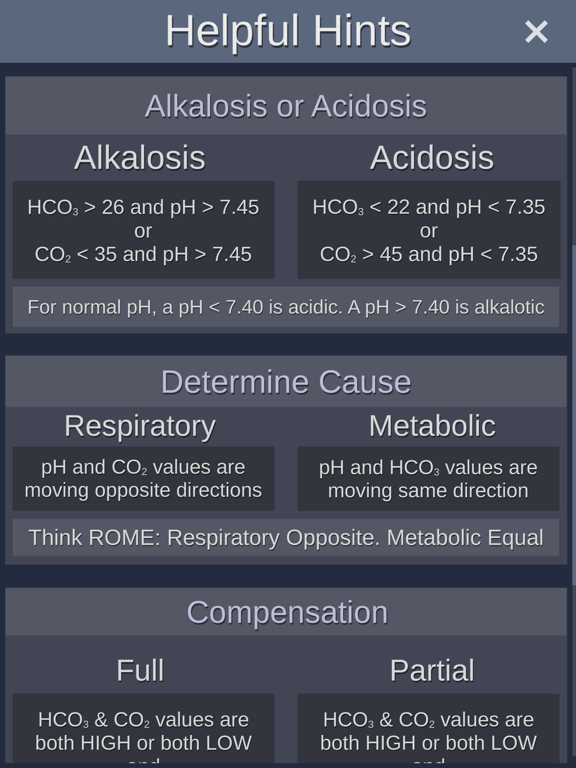 ABGs NOW! iPad screenshot 10 - Medical app