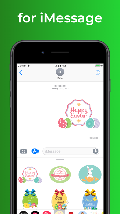 Happy Easter stickers & emoji Screenshot
